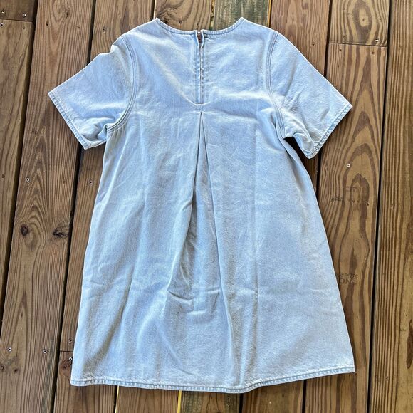 NWOT Levi's Tee Dress - Short Sleeve - Denim Mini - Zip Back - Women's Small - Picture 2 of 7